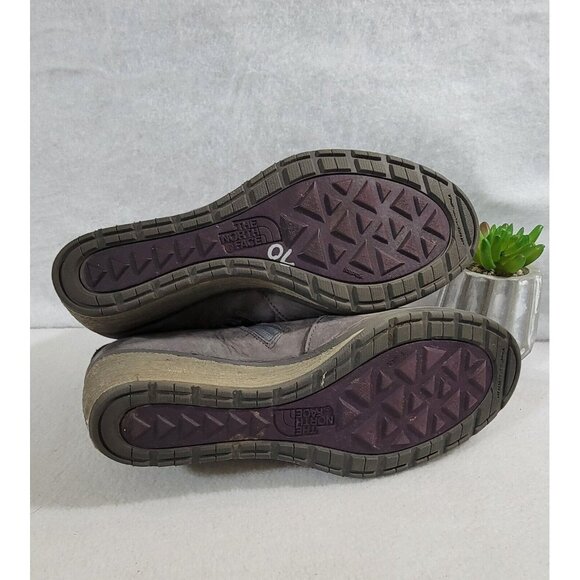 The North Face Womens‎ Gray Bridgeton Ankle Wedge Boot Leather Side Zip Size 9 - Picture 9 of 14